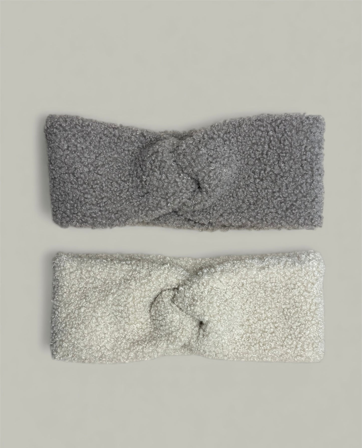 Stirnband I Teddy beige & taupe