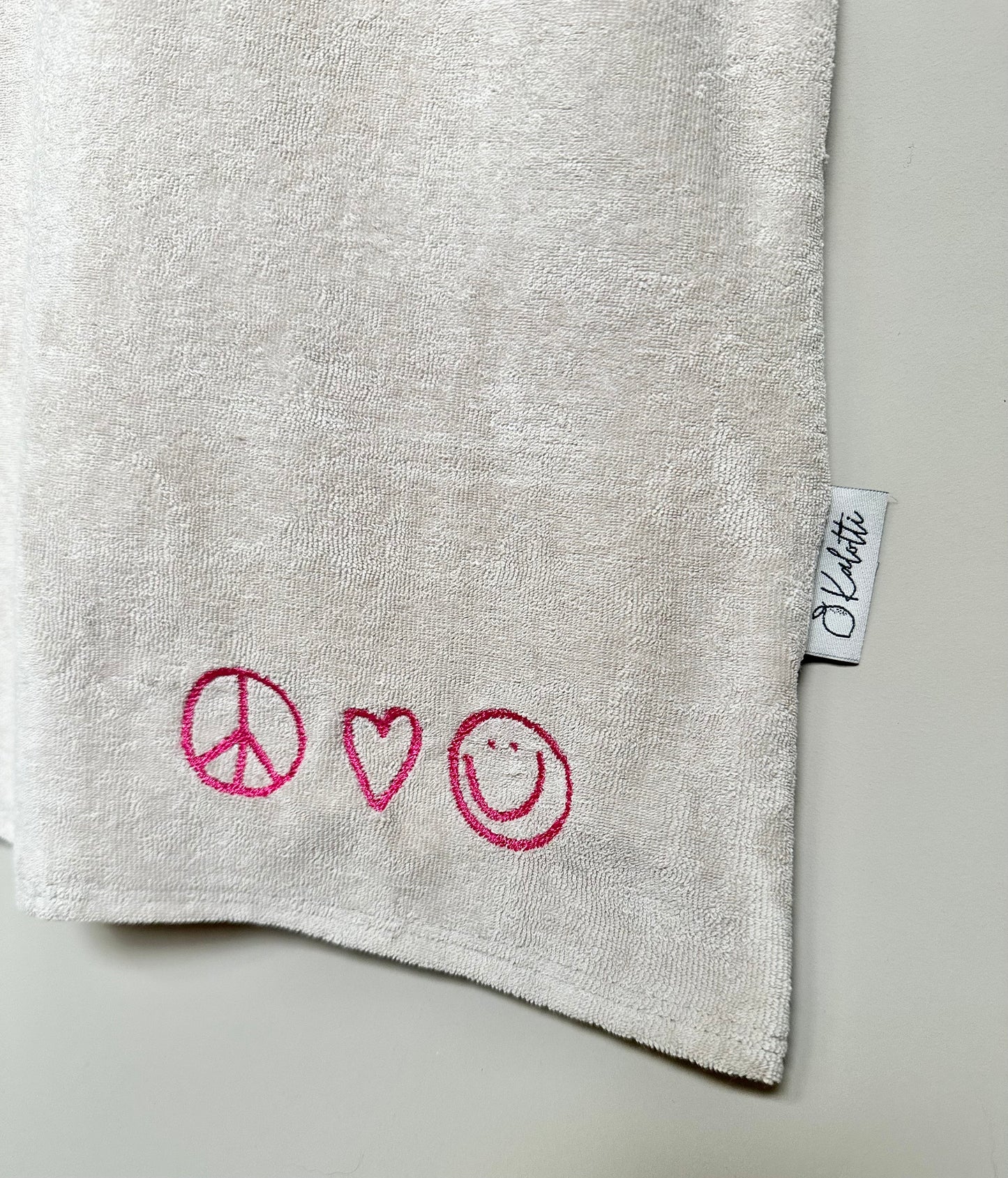 Oversized T-Shirt- Kleid I Peace, Love & Happiness