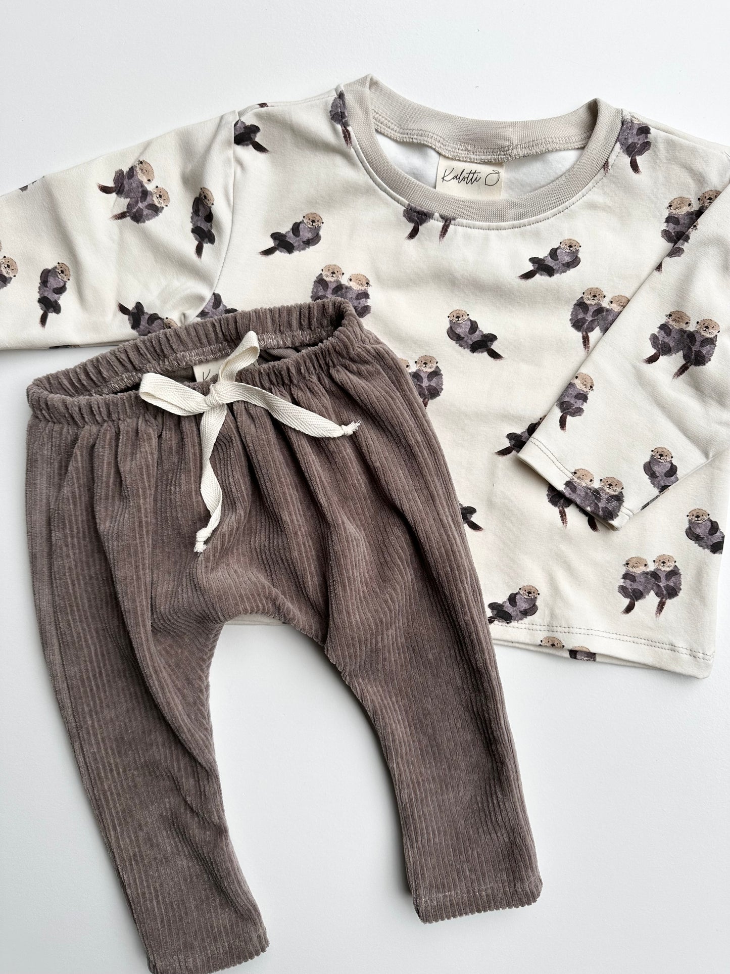 Oversized Langarmshirt I Otter