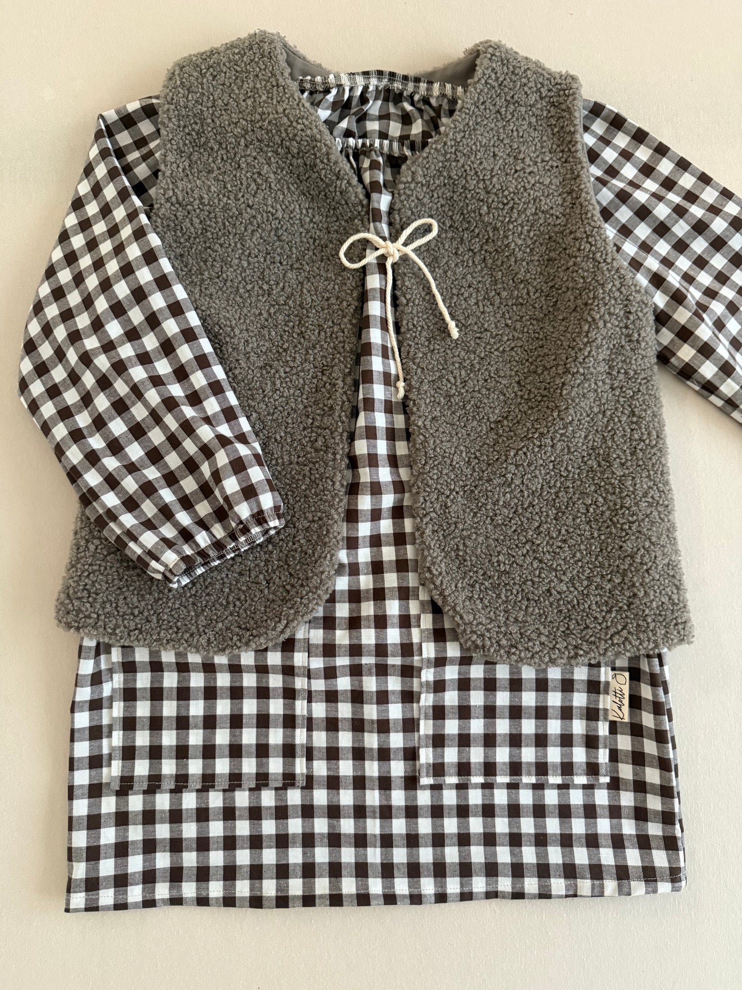 Karokleid dunkelbraun