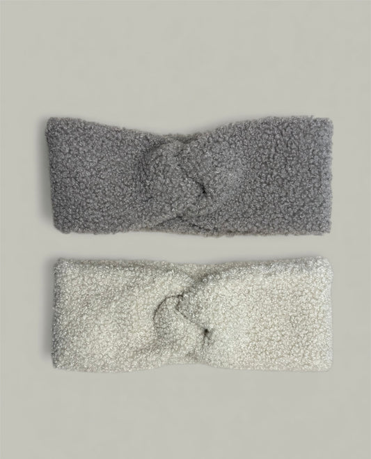 Stirnband I Teddy beige & taupe